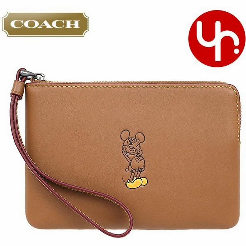 コーチ Coach 小物 ポーチ F サドル コーチ ディズニー コラボ ミッキーマウス レザー コーナー ジップ リストレット アウトレット レディース 通販 Lineポイント最大0 5 Get Lineショッピング