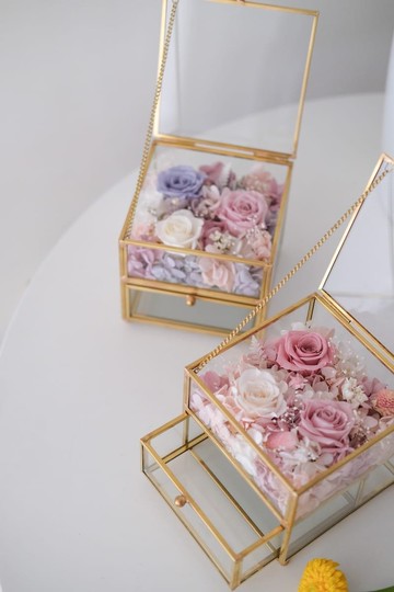 莫蘭迪色系/ 金屬邊收納盒