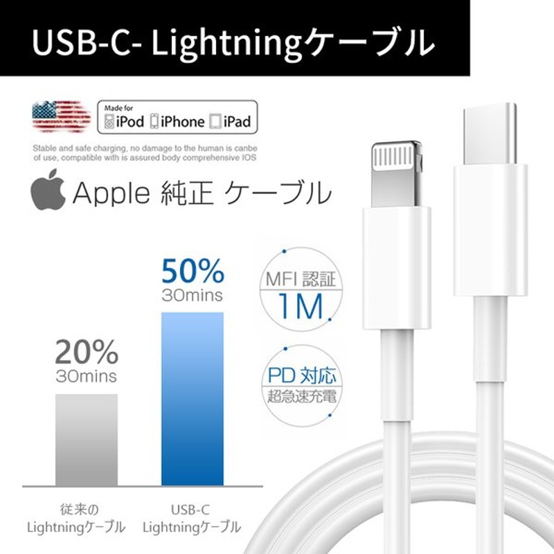 人気が高い Lightningケーブル USB-C Apple 純正品 20本セット ライトニングケーブル タイプC アップル純正ケーブル -  iPadケース