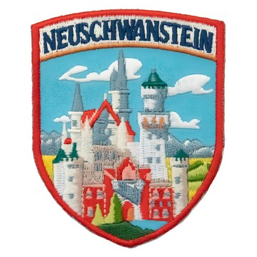 A-ONE 匯旺 地標造型刺繡 德國新天鵝堡 7.5 X 6 CM  1個