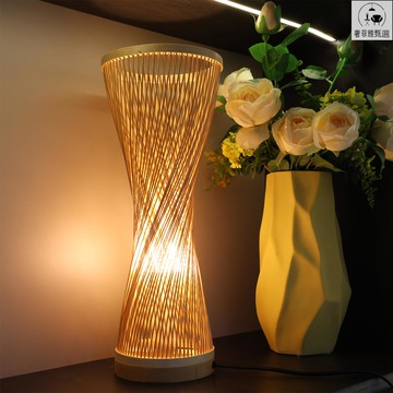 免運/免稅 中式臺燈竹藝竹編禪意竹燈火鍋店民宿茶樓餐廳客廳日式榻榻米燈具 SFY/AL36 公司貨 快速出貨