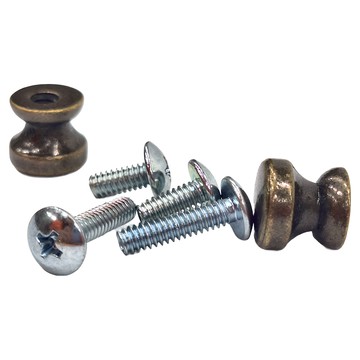 木百貨 拉手含螺絲 31-61 12x10mm  青古銅  1包