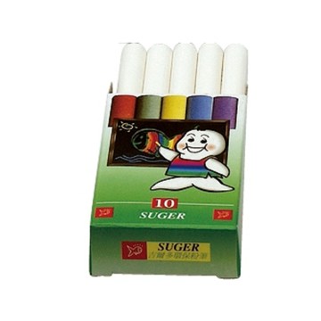 【龍品文創】自強  精裝環保白色粉筆 10支入