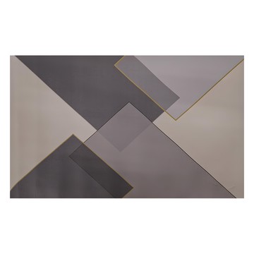 Arbor Home 喬木居家 如意 PVC皮革地墊  90 x 60cm  如意 深灰色 + 淺灰色 + 米色  1個