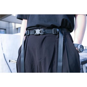 SILENSTORM機能賽博朋克可調節軍事磁鐵扣雙飄帶磁力插扣戰術腰帶