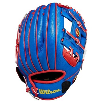 Wilson WS A200 10 EZ CATCH 棒球手套 左投 WBW10135510  藍色 + 紅色 + 黃色  1個  10吋