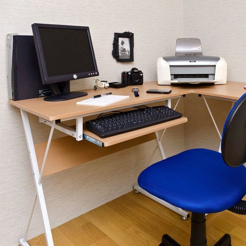 コーナーPCデスクセット NA/WAL 収納付きパソコンデスク(幅118cm