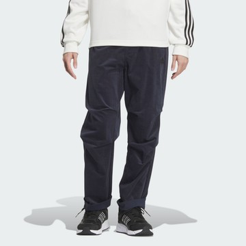 ADIDAS 長褲 TH TEXTURED PNT 深藍 燈心絨 休閒長褲 男 JI8690