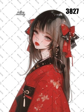 original sticker no.3827 人物貼紙 原創貼紙 原創人物貼紙 裝飾貼紙 cotton melody