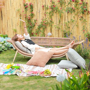 【工廠直銷】可開發票/特惠 免運 沙發床 藤編沙發 戶外沙發 陽臺貴妃躺椅懶人沙發椅客廳家用民宿貴妃榻陽臺休閑椅單人沙發床特惠/開立發票 全館八折 Z1025