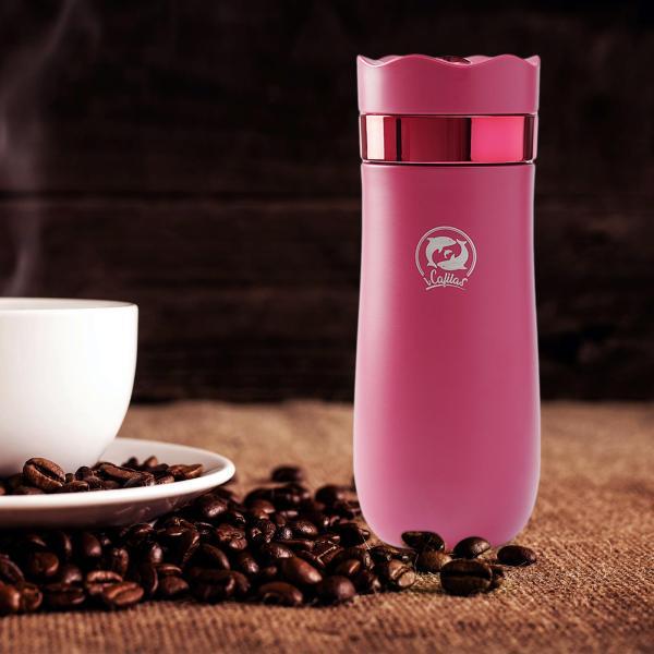 Portale コーヒーカップ、アウトドアサーマルカップ、軽量漏れ防止断熱タンブラー、旅行用日常使用用真空トラベルマグ
