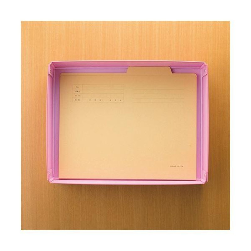 まとめ） TANOSEE デスクトレー A4ワイド 青 1個 〔×10セット〕 通販