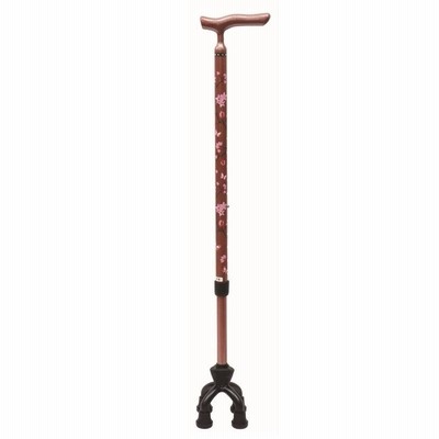 (島製作所) アルミMIX 四点可動式スモールタイプ 4点杖 先端 可動式 高さ62.5〜88cm 重さ420~430g
