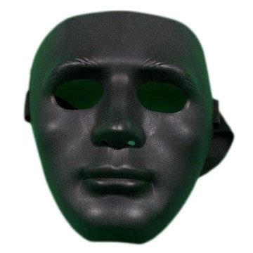PartyBok.com 舞者面具1 ROMK43801  黑色的  1個