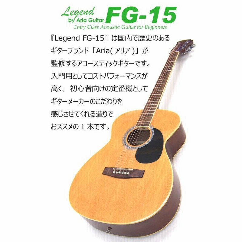 アコースティックギター 初心者 セット 13点 Legend レジェンド FG-15