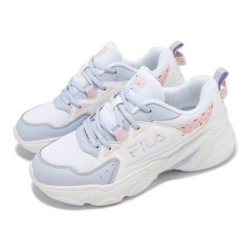 Fila 休閒鞋 Hidden Tape 9 女鞋 白 藍 拼接 緩衝 厚底 老爹鞋 斐樂 5J929Y159