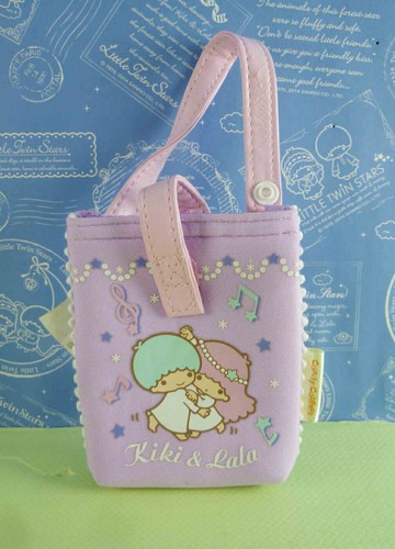 【震撼精品百貨】Little Twin Stars KiKi&LaLa 雙子星小天使 收納袋 紫 附帶 震撼日式精品百貨