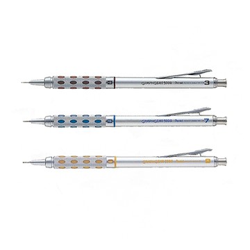 【 Pentel 飛龍 】 GRAPHGEAR 1000 製圖鉛筆 0.3/0.7/0.9mm /支 PG1013/7/9   -  多款可選