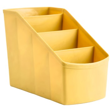 北歐風桌面收納盒 16.5 x 12 x 8cm 120g 3個  復古黃  1組