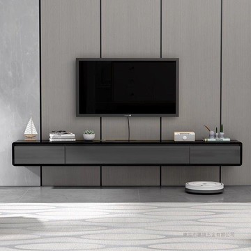 懸空電視櫃全實木壁掛式墻上小戶型輕奢現代極簡客廳懸浮電視機櫃[DD220109]