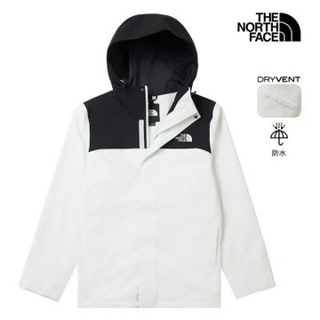 【The North Face 官方旗艦】北面男款米色DRYVENT防水衝鋒衣｜8DX1JL6 外套