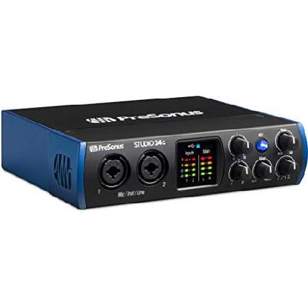 PreSonus Studio 24c オーディオ MIDIインターフェース 24Bit 192kHz 2入出力USB-C互換 Studio One Artistバンドル