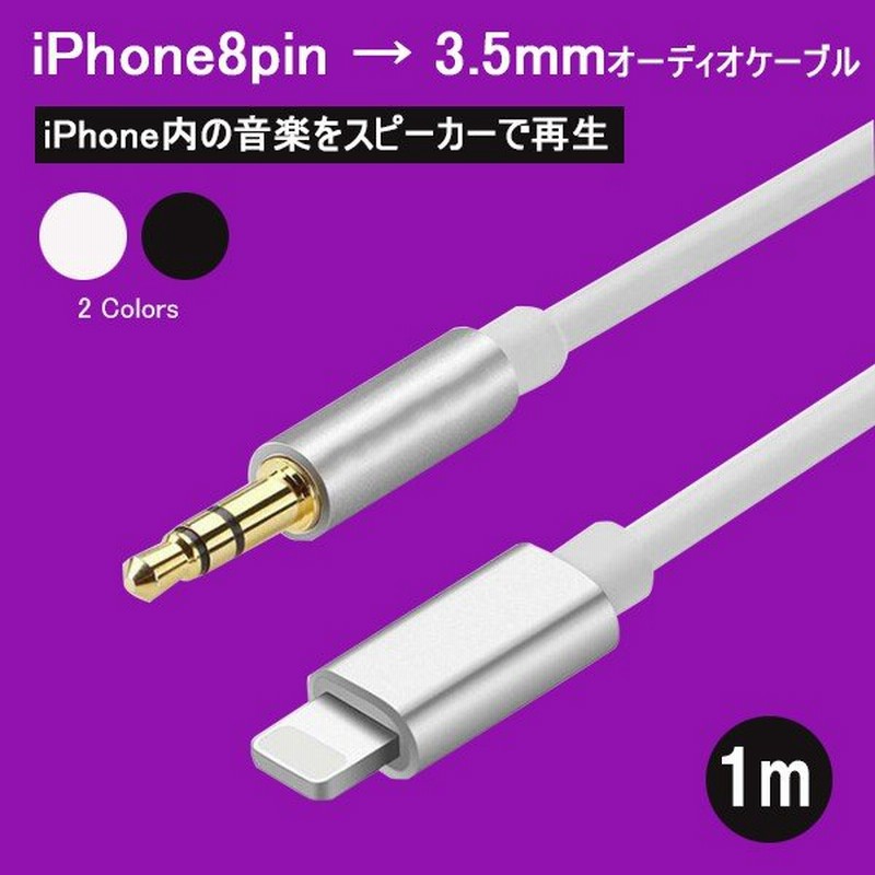 Auxケーブル Iphone 車載用 オーディオケーブル 変換ケーブル ステレオミニプラグ 3 5mm 音楽再生 車 スピーカー Iphone13 12 Se3 Ios15対応 通販 Lineポイント最大0 5 Get Lineショッピング
