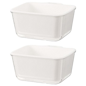 FaSoLa 迷你雙層瀝水籃 果菜籃/保鮮盒 白色  13.5 × 12.2 × 6.7cm  1組