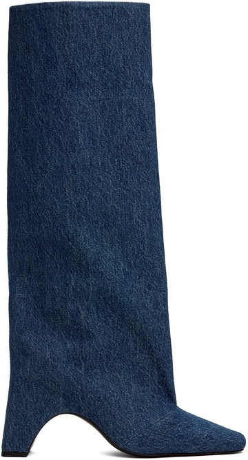 Coperni 蓝色 Denim Bridge 高筒靴
