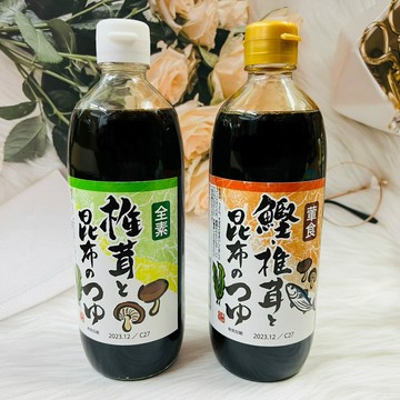 日本 Tiger醬油 萬榮堂 香菇昆布風味-全素/鰹魚香菇昆布風味-葷食 麵味露 500ml 兩種風味可選｜全店$299 全家取貨免運｜領券9折｜APP下單最高再賺22%點數⚡