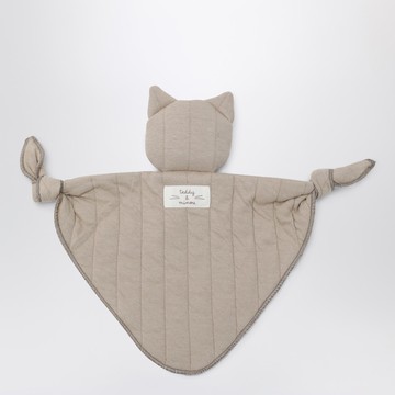 Beige gauze doudou with kitten