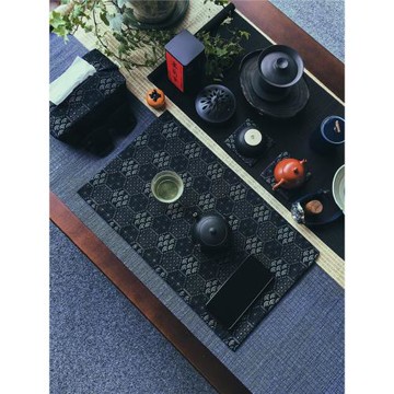 復古民族風日式古典禪意茶席茶布織錦桌墊桌旗茶桌布杯墊棉麻布藝