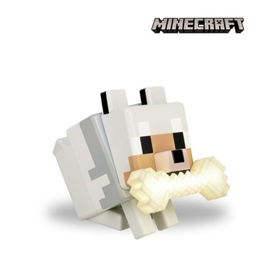 玩偶｜主題周邊 Minecraft 狼狗夜燈 當個創世神 麥塊 第三方周邊 狼犬 狗 桌上小物 小夜燈 交換禮物 聖誕禮物