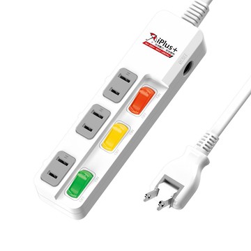 iPlus 保護傘 3開關3座延長線 2孔  SH1056  4.5m  1條