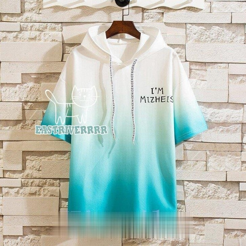 パーカー 夏服 メンズ パーカ 配色 半袖パーカー Tシャツ 無地 トップス 通販 Lineポイント最大get Lineショッピング