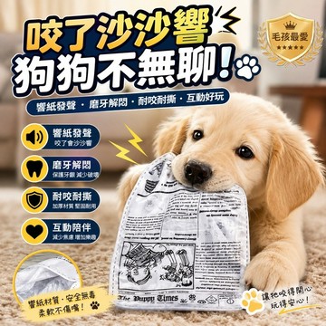 ⭐️現貨⭐️狗狗響紙玩具 寵物咬咬玩具 仿報紙發聲玩具 幼犬磨牙耐咬玩具 耐撕解悶互動玩具 毛孩啃咬玩具