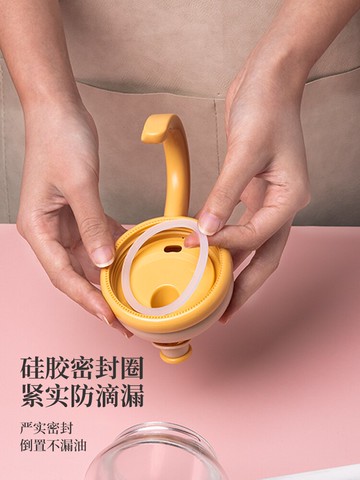 墨色自動開合玻璃油壺廚房家用重力感應醬油醋壺調料瓶不掛油油瓶