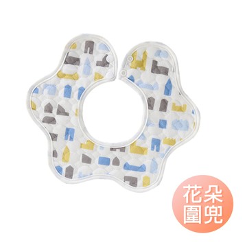 360度花形圍兜 防髒防水純棉圍兜 吸水圍兜 純棉造型圍兜兜 - 雪倫小舖