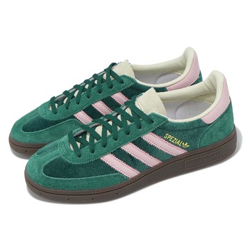 德訓鞋 Handball Spezial W 女鞋 綠 粉紅 復古 休閒鞋 JI2648