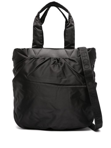 VeeCollective - Caba logo-strap tote bag - women - Artificial Leather/Recycled Polyester/Recycled Nylon - One Size - Black
