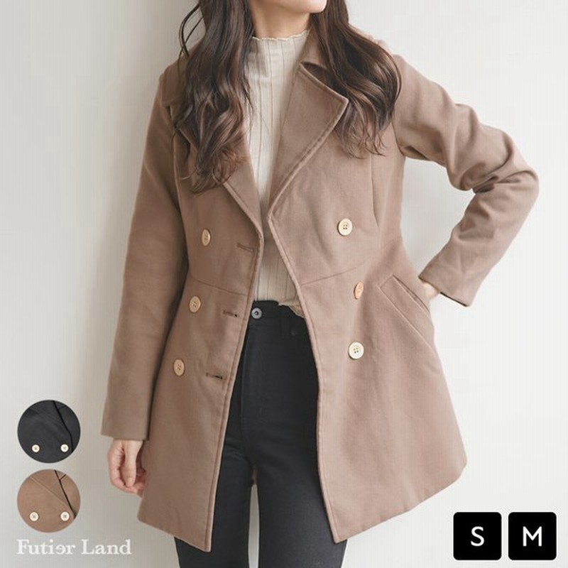 コート フレアコート ショート丈 アウター フェイクウール ミニ丈 Pコート メルトン 韓国 ファッション ショート丈フレアコート 通販 Lineポイント最大0 5 Get Lineショッピング