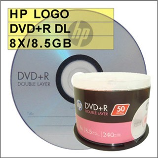 HP LOGO DVD+R DL 8X / 8.5GB 空白燒錄片 100片 XBOX專用超燒片