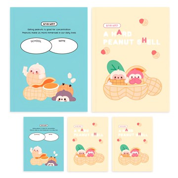 DADA Sosofun 小學低年級日記本 寬行筆記本  顏色隨機  5本