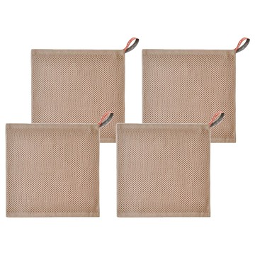 蜂巢紋抹布 G722 咖啡棕  34 x 35cm  4條