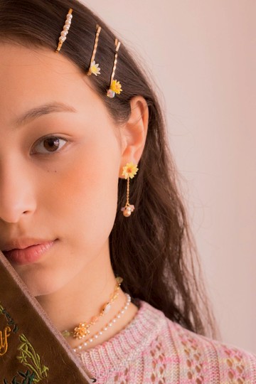 SUNSHOWER : 午後花店髮夾6件套裝 - Pamycarie 手工製作飾品