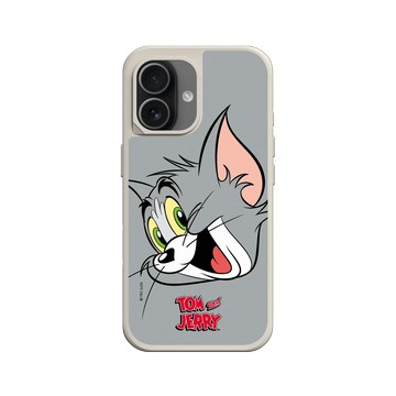 iPhone 17 SolidX 貝殼灰 - 湯姆貓與傑利鼠 Tom and Jerry - 大臉湯姆貓