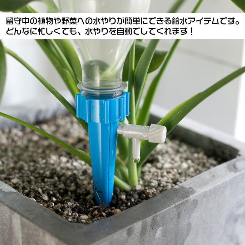 自動給水キャップ 水やり当番 自動水やり器 自動給水器 植物 じょうろ 水遣り