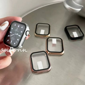 鋁合金殼膜一体 Apple watch錶殼 iwatch1-10代保護殼 錶殼 手錶保護殼
