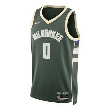 Nike Dri-FIT NBA 2022 Icon Edition Milwaukee Bucks Swingman Jersey 'Damian Lillard'