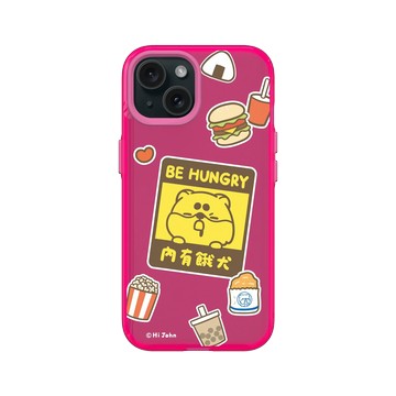 iPhone 15 Clear 粉漾桃 - 嗨小強 Hi John - 內有餓犬